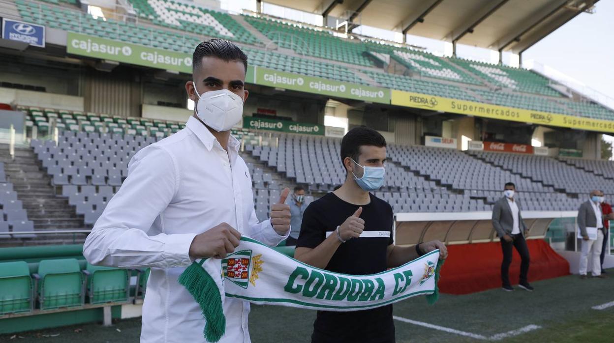 La presentación de Oyarzun y Salido en el Córdoba CF, en imágenes