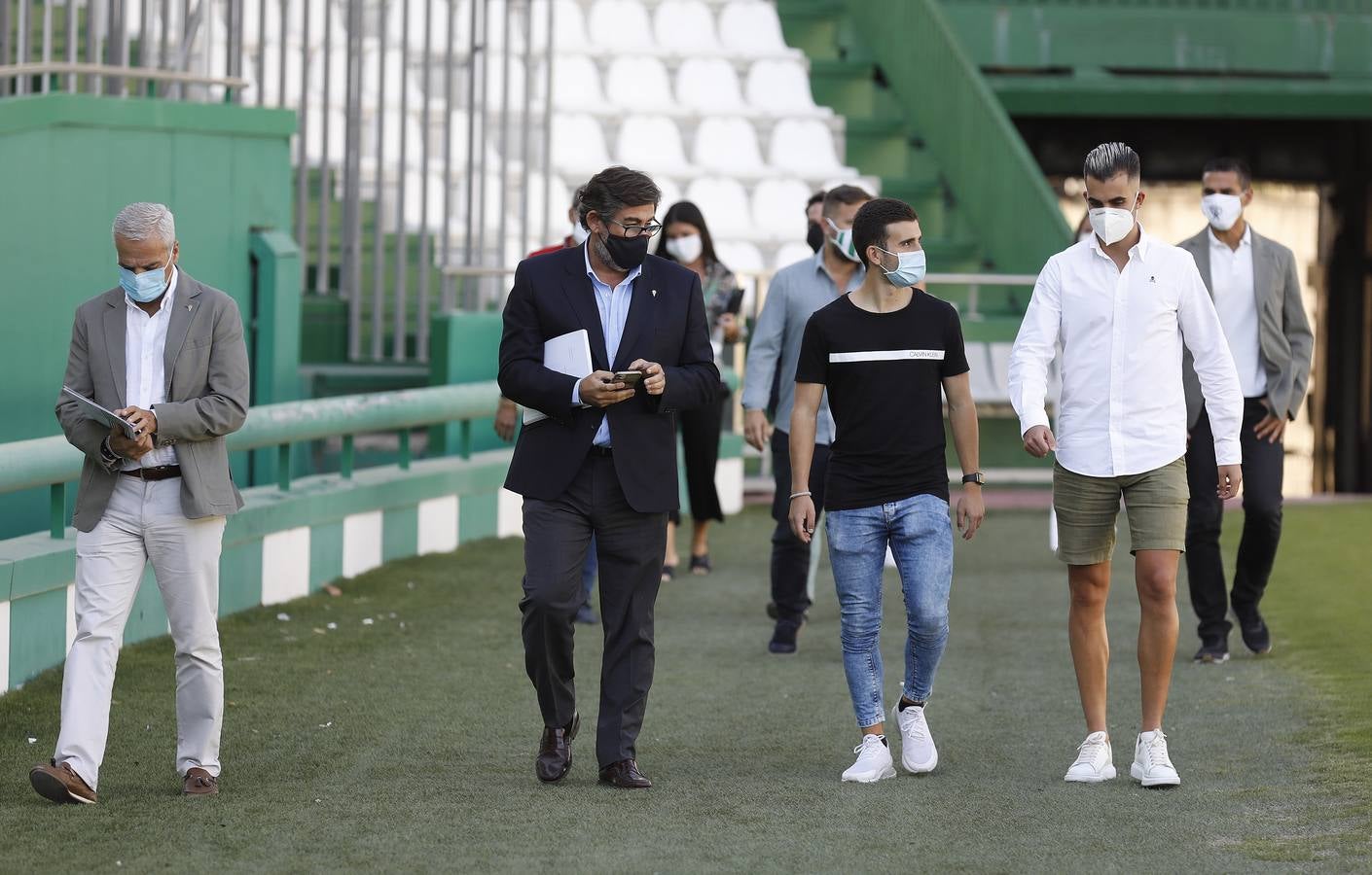 La presentación de Oyarzun y Salido en el Córdoba CF, en imágenes