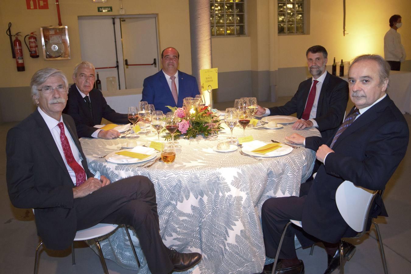 José Cuaresma Ferrete, Joaquín Caro Romero, Julio Mayo Rodríguez, Javier Rubio Rodríguez e Ismael Yebra Sotillo