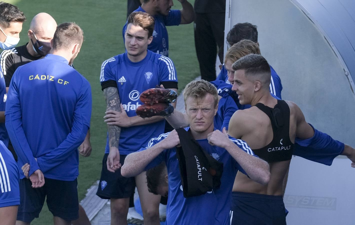 Fotos: Las nuevas caras del Cádiz CF de Primera en entrenamiento