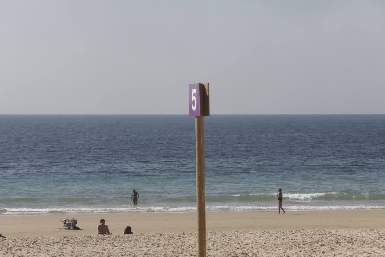 Ambiente en Cádiz en el puente del Pilar