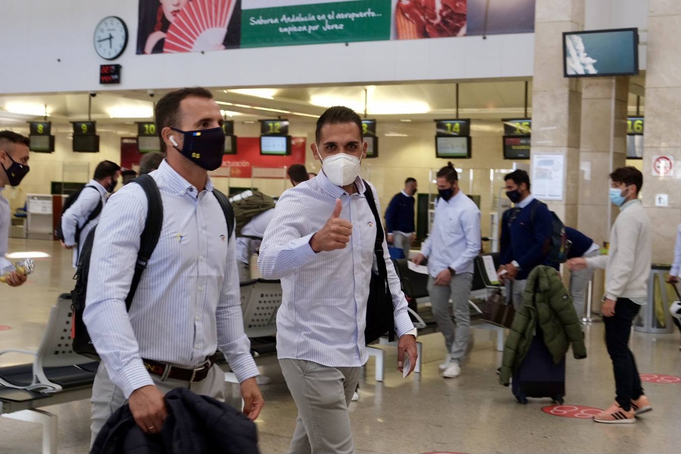 FOTOS: Así ha viajado el Cádiz CF hacia Madrid