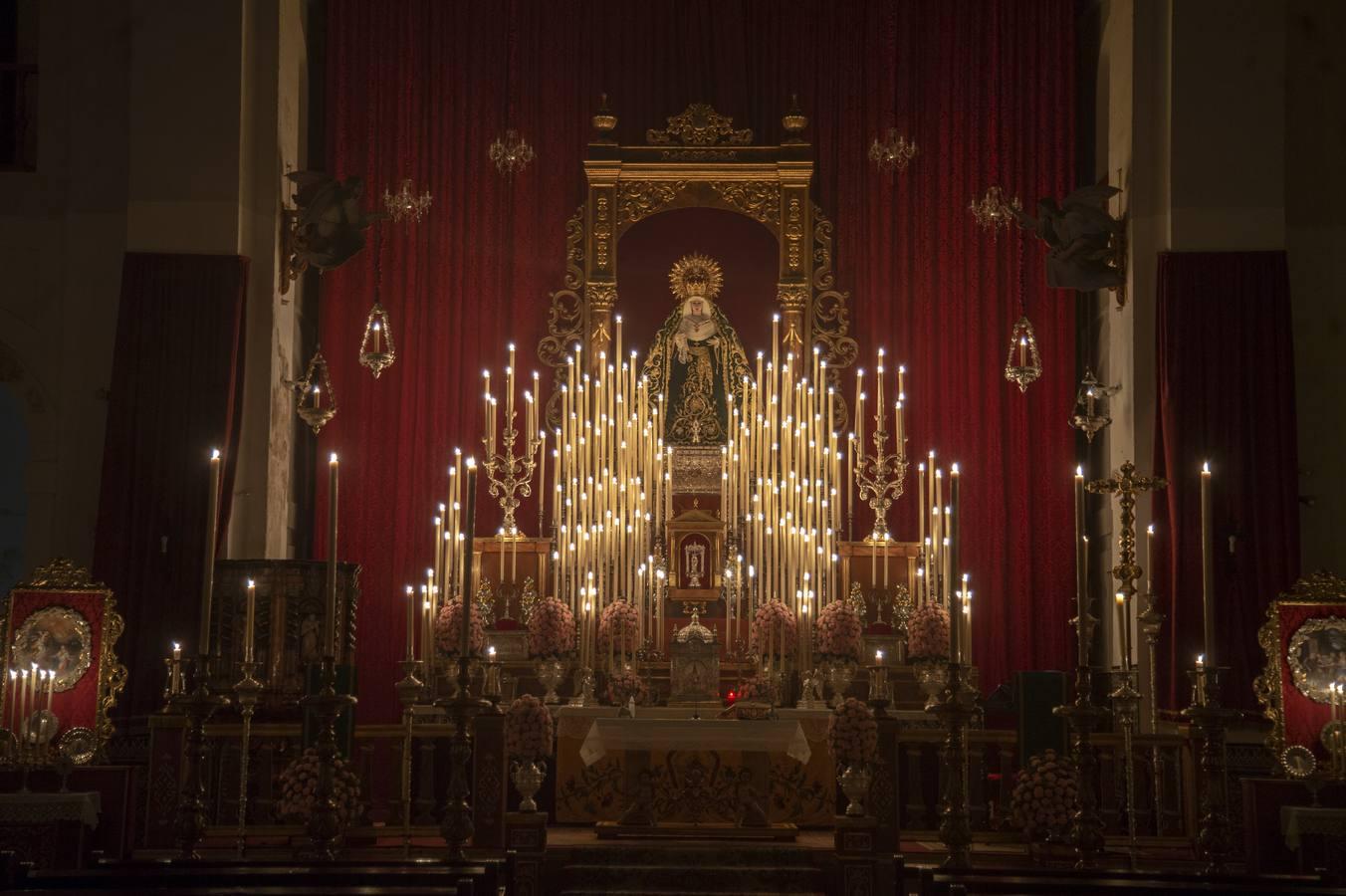 Altar del triduo de la Virgen de la Palma del Buen Fin