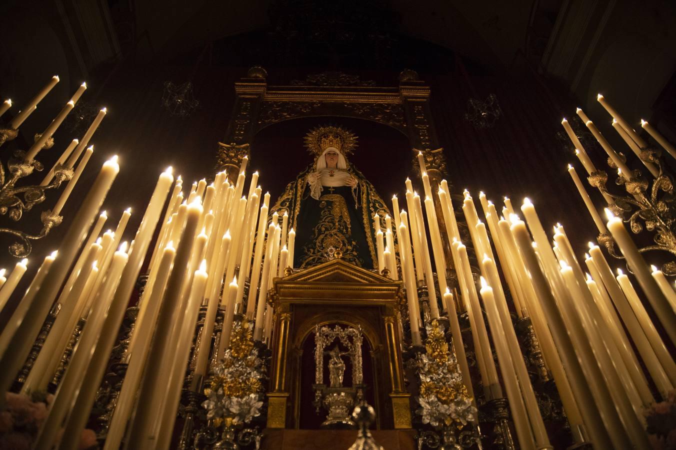 Altar del triduo de la Virgen de la Palma del Buen Fin