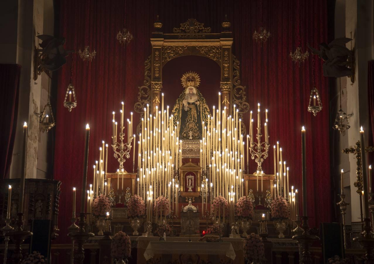 Altar del triduo de la Virgen de la Palma del Buen Fin