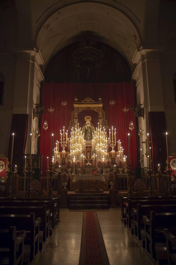 Altar del triduo de la Virgen de la Palma del Buen Fin