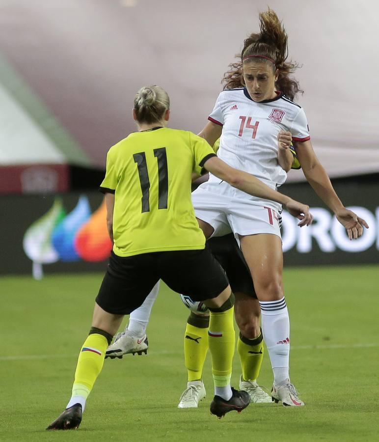 Las mejores imágenes del partido entre las selecciones femeninas de España y República Checa