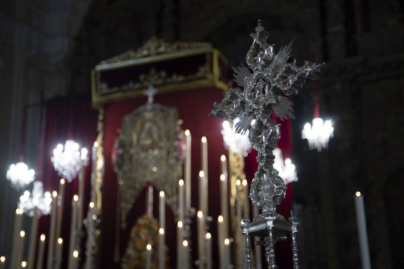 El altar de triduo del Rocío de Triana en San Jacinto