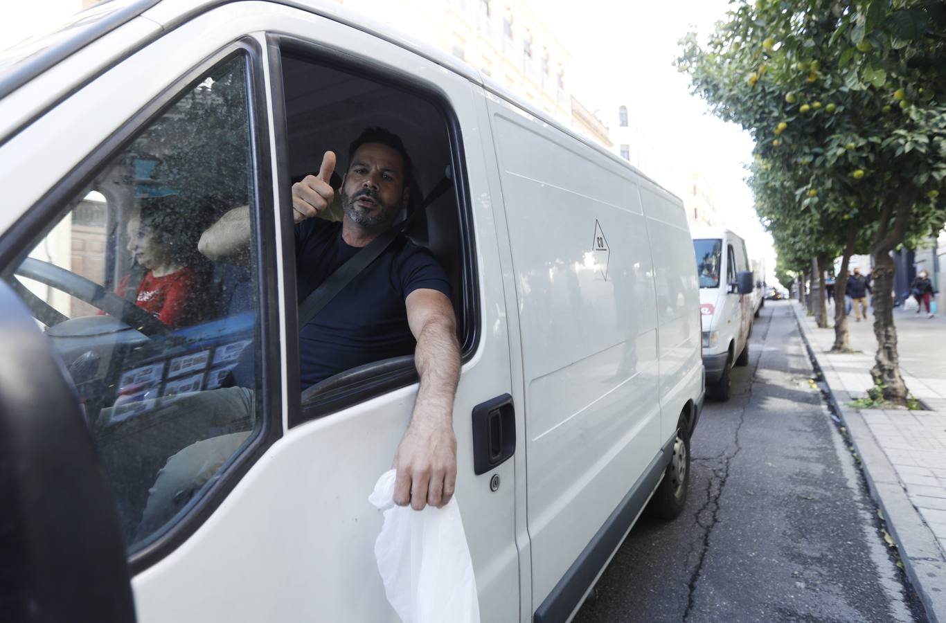 La protesta de los vendedores ambulantes en Córdoba, en imágenes