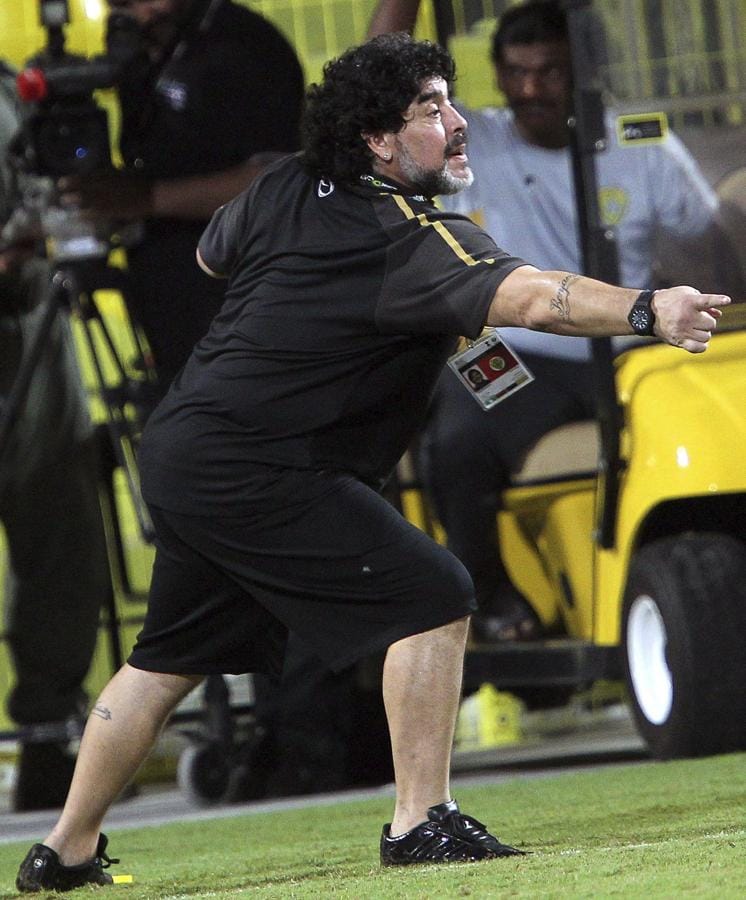 Maradona, técnico en los Emiratos Árabes. 