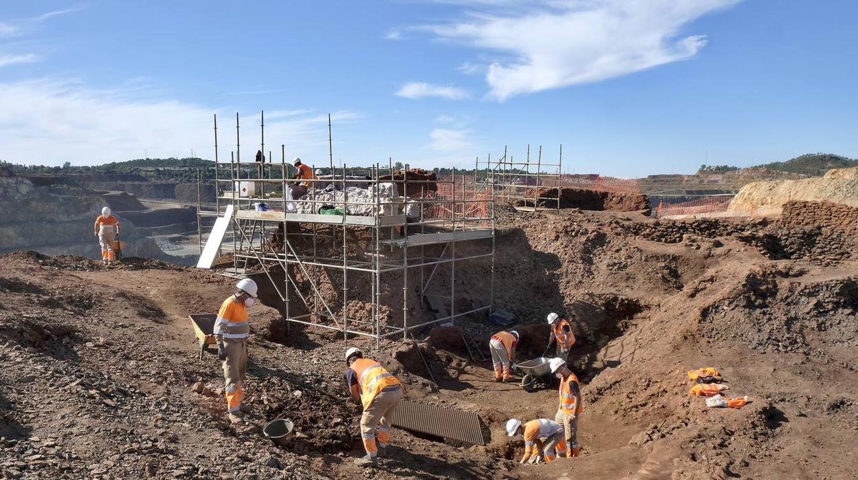 En imágenes, excavaciones arqueológicas en las minas de Río Tinto