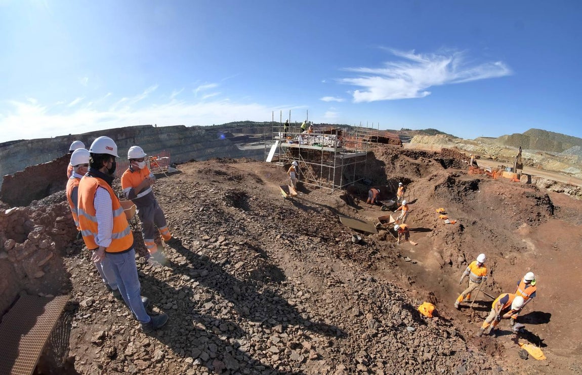 En imágenes, excavaciones arqueológicas en las minas de Río Tinto