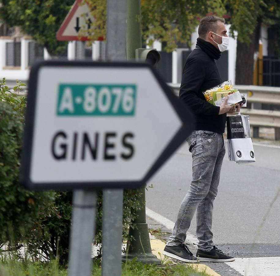 En imágenes, pueblos de Sevilla separados por una calle