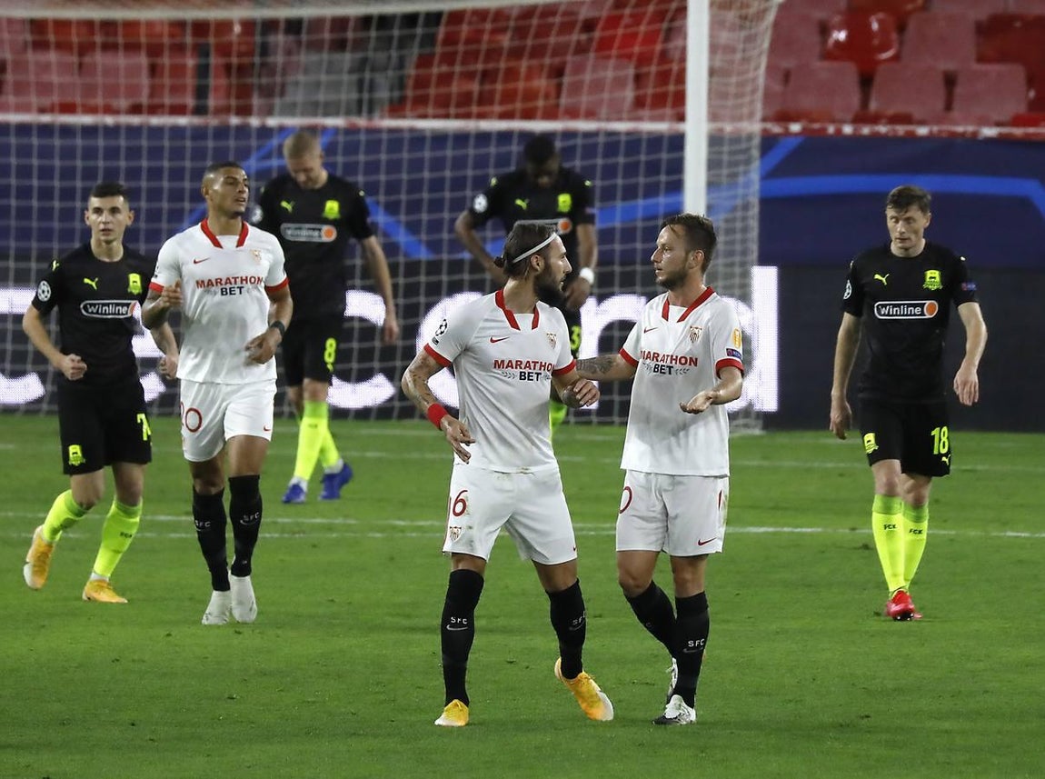 Las mejores imágenes del encuentro entre el Sevilla F.C. y el Krasnodar