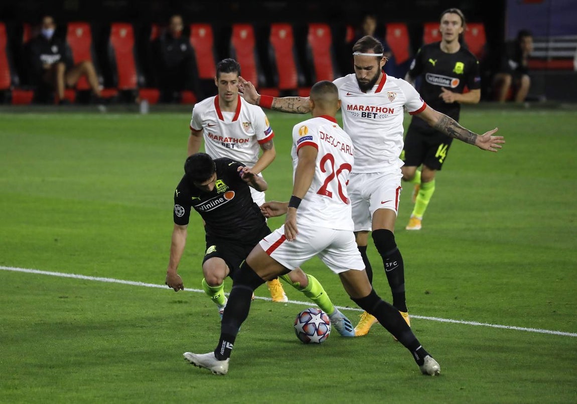 Las mejores imágenes del encuentro entre el Sevilla F.C. y el Krasnodar