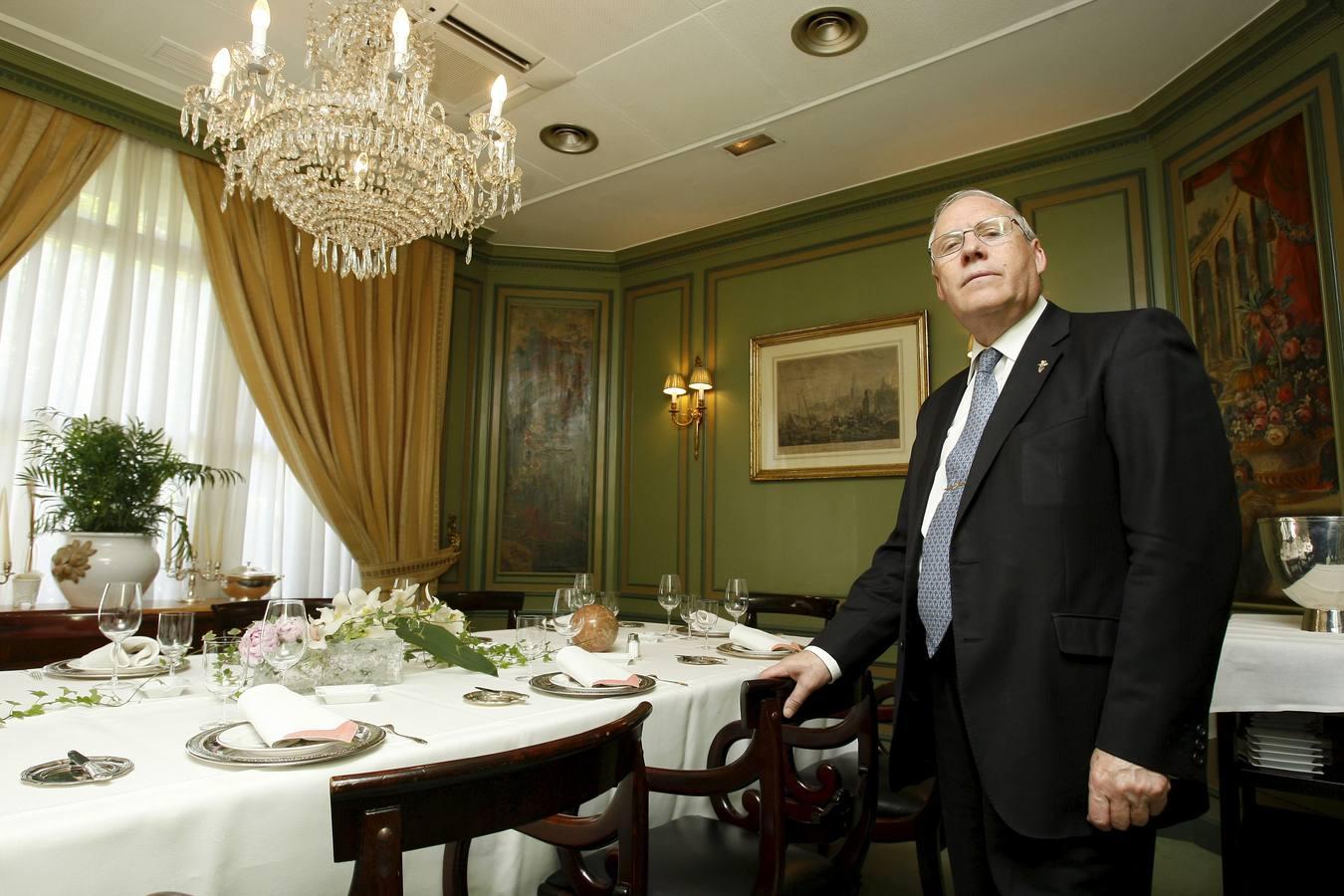 José Jiménez Blas, maitre durante cuarenta años del célebre restaurante. 