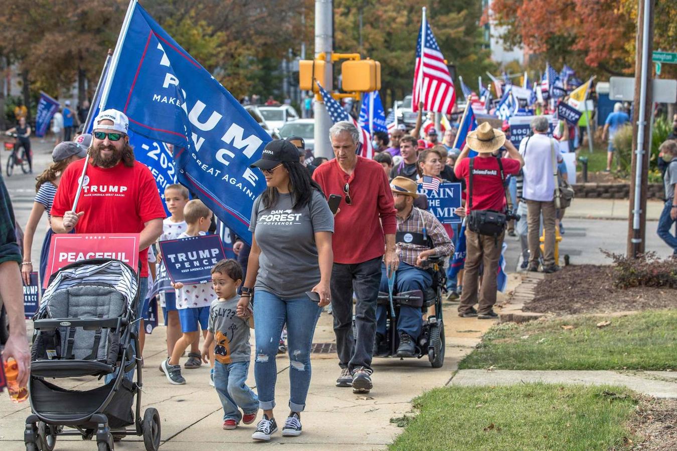 Concentración en Raleigh, Carolina del Norte. 