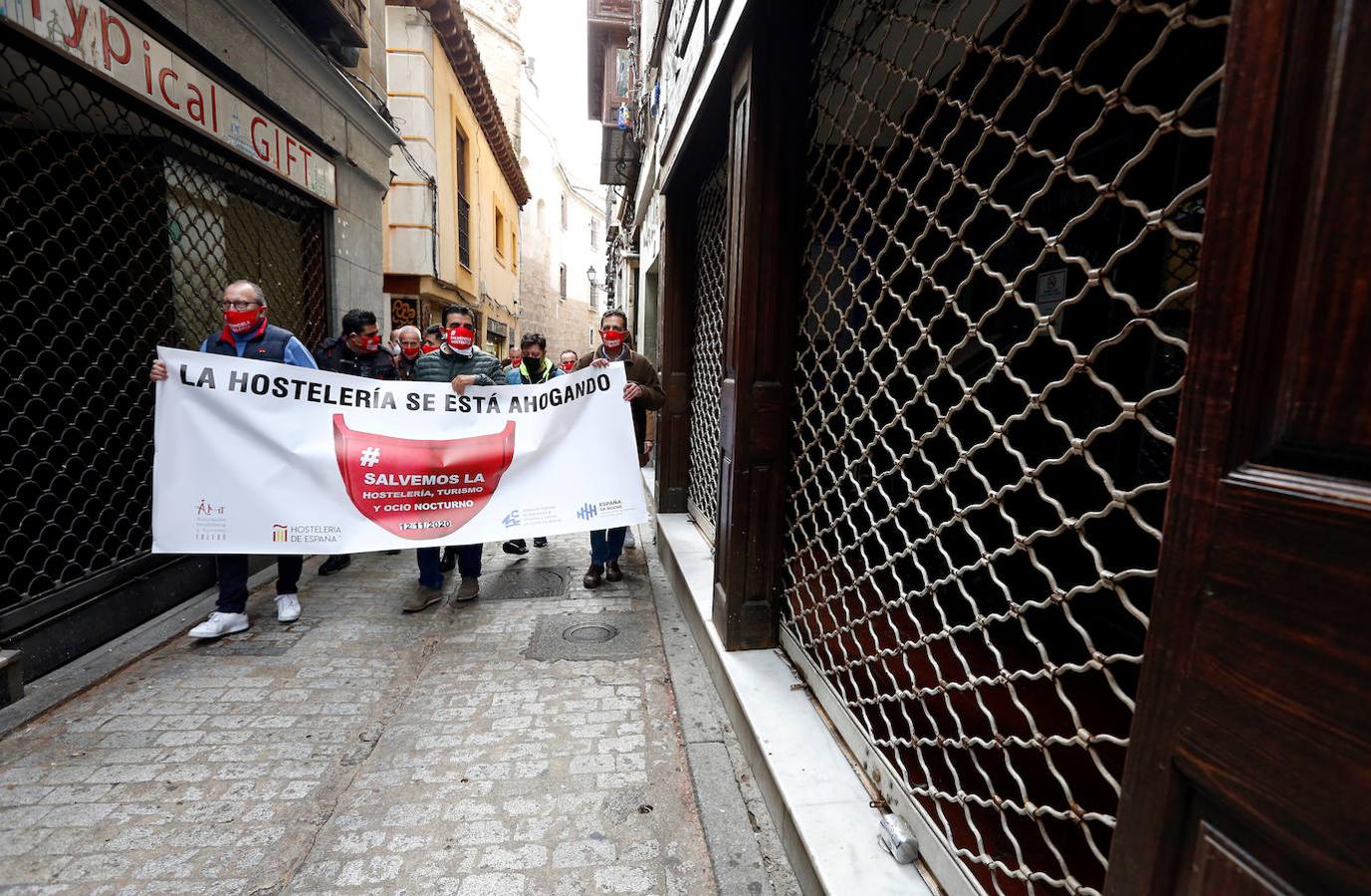 Los hosteleros se manifiestan en Toledo