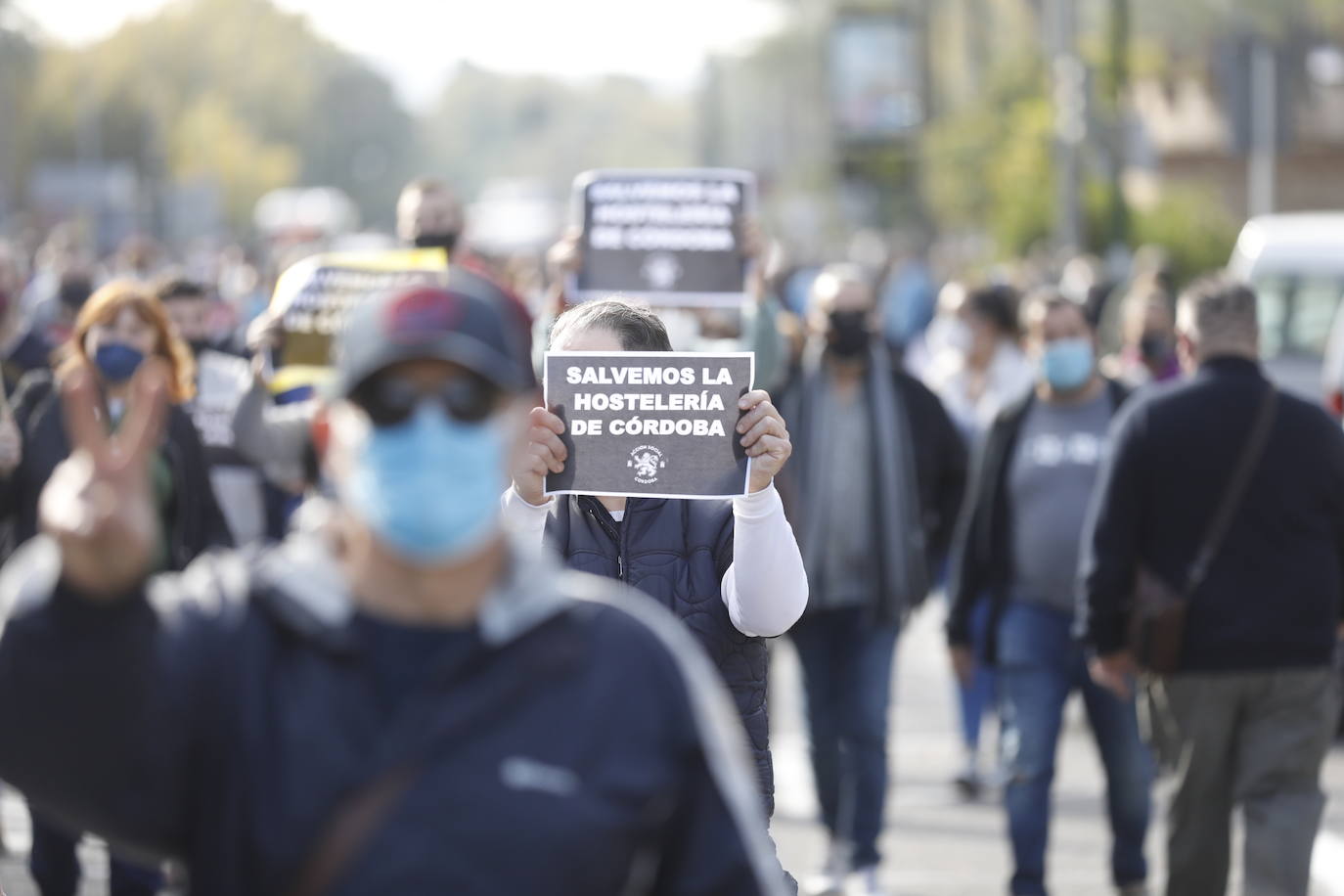 La protesta de la hostelería de Córdoba, en imágenes