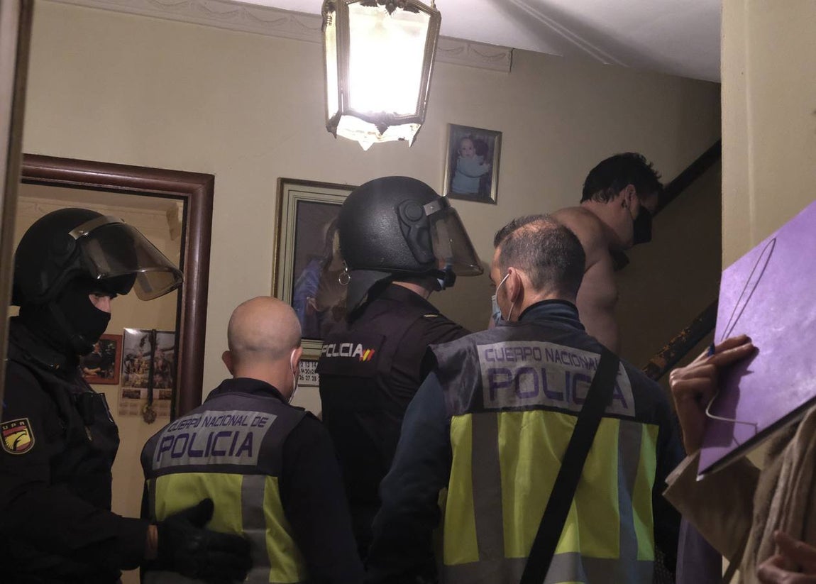 Operación de la Policía Nacional contra una red dedicada al tráfico de cocaína en Cádiz