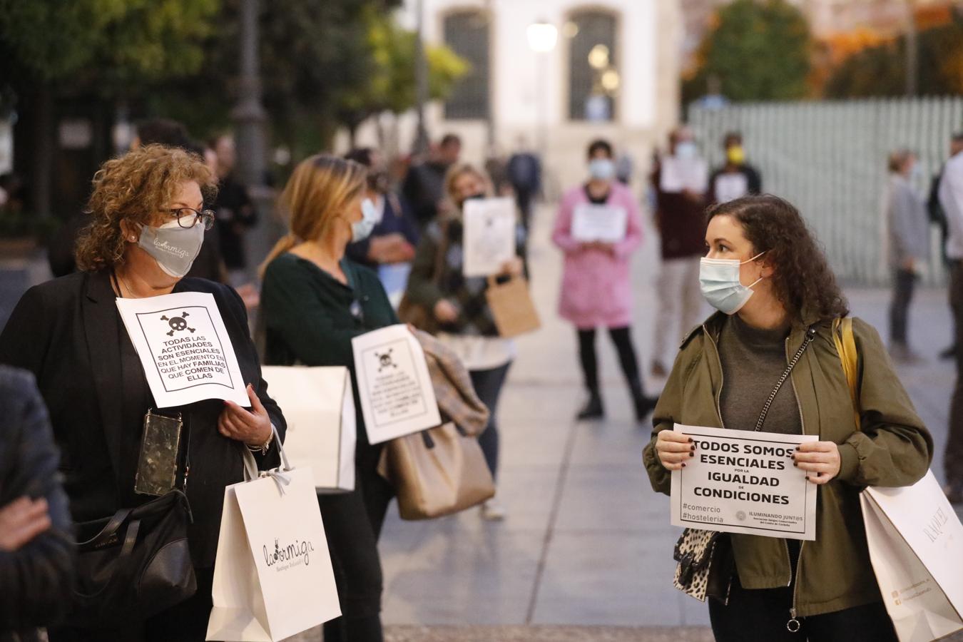 La protesta de los comerciantes del Centro de Córdoba, en imágenes