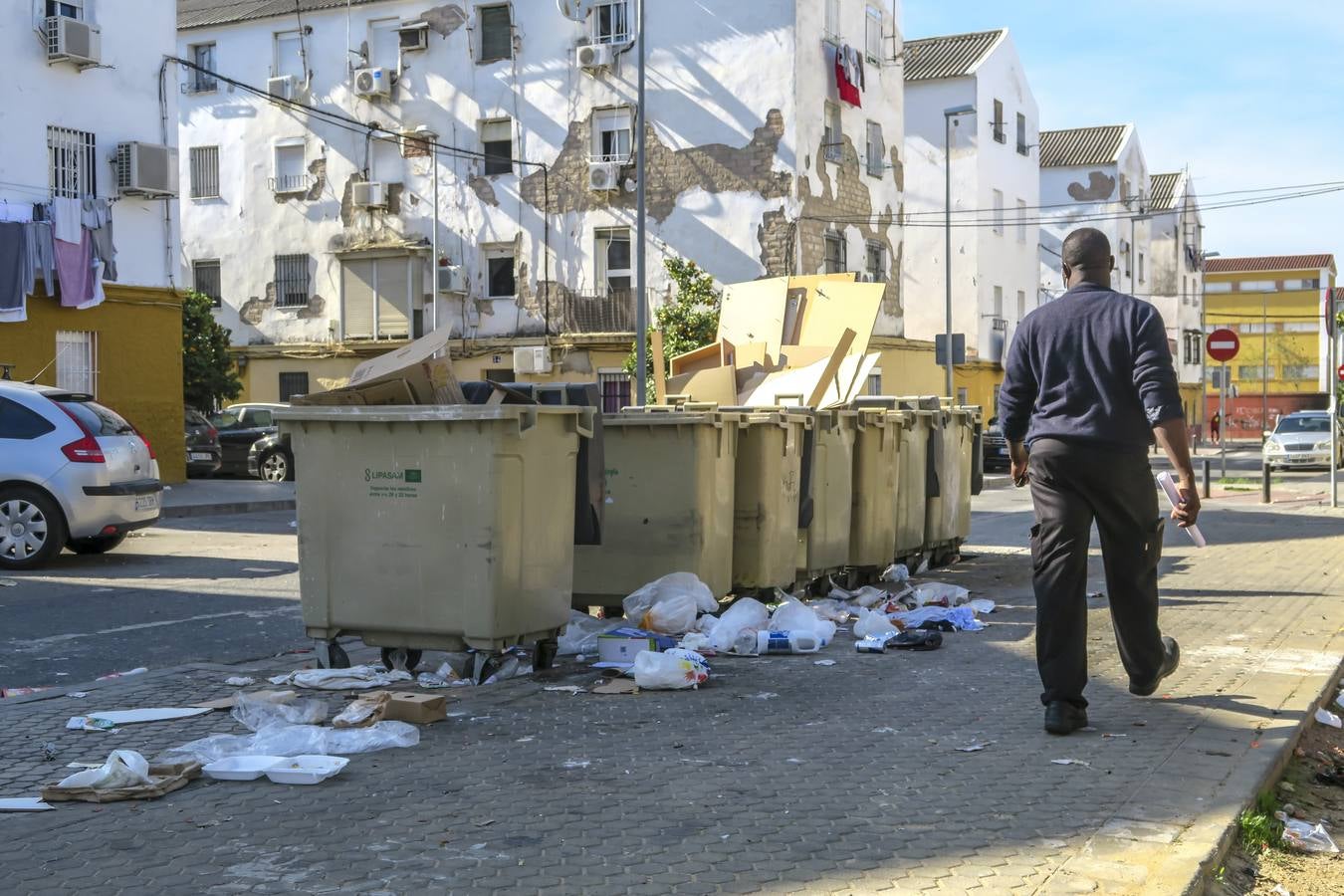 En imágenes, deterioro en las nuevas VPO de Los Pajaritos