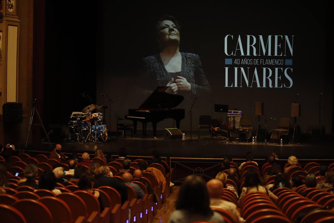 Carmen Linares en Córdoba, en imágenes