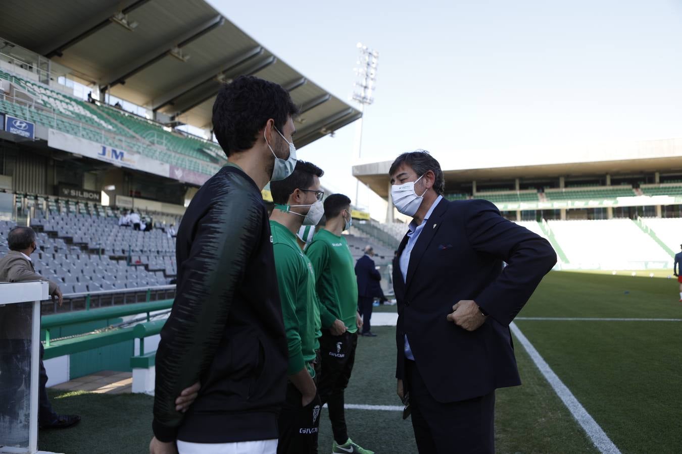 El primer partido del Córdoba CF a puerta cerrada, en imágenes