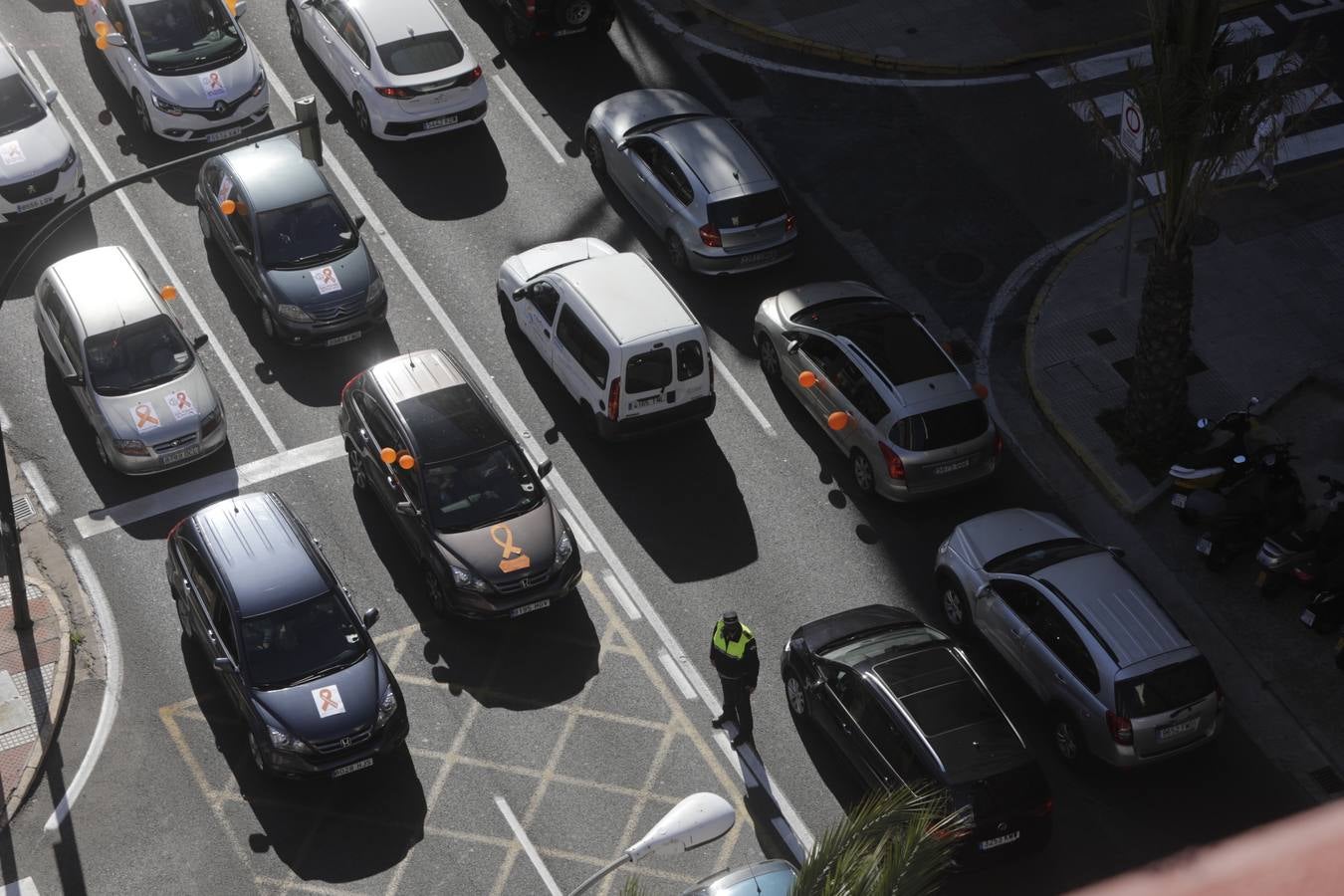 Caravana de vehículos en Cádiz contra «la ley Celaá»