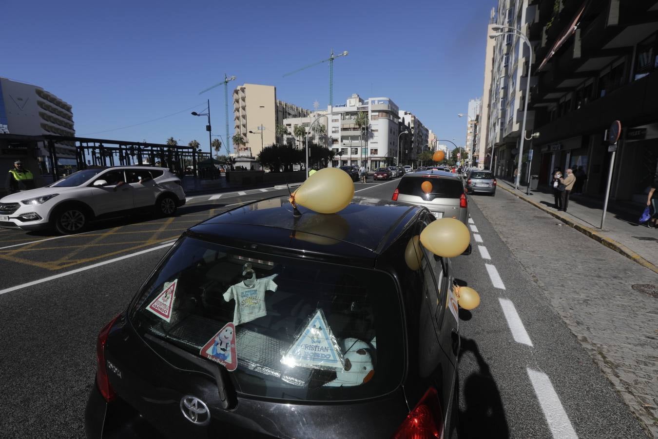 Caravana de vehículos en Cádiz contra «la ley Celaá»