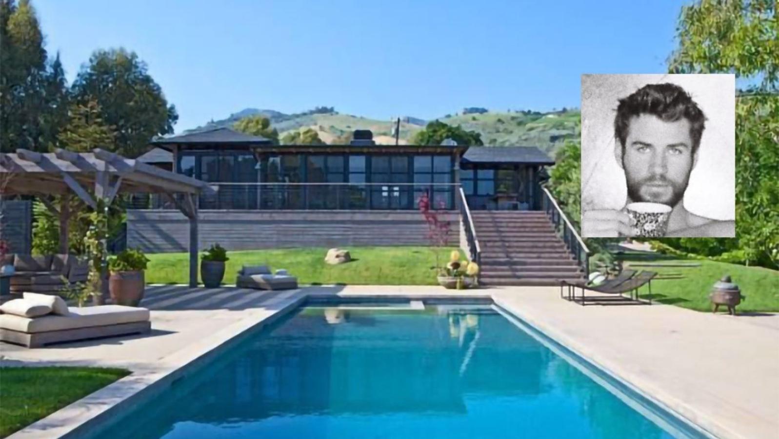 Liam Hemsworth vende la casa que compartió con Miley Cyrus (y que se incendió)