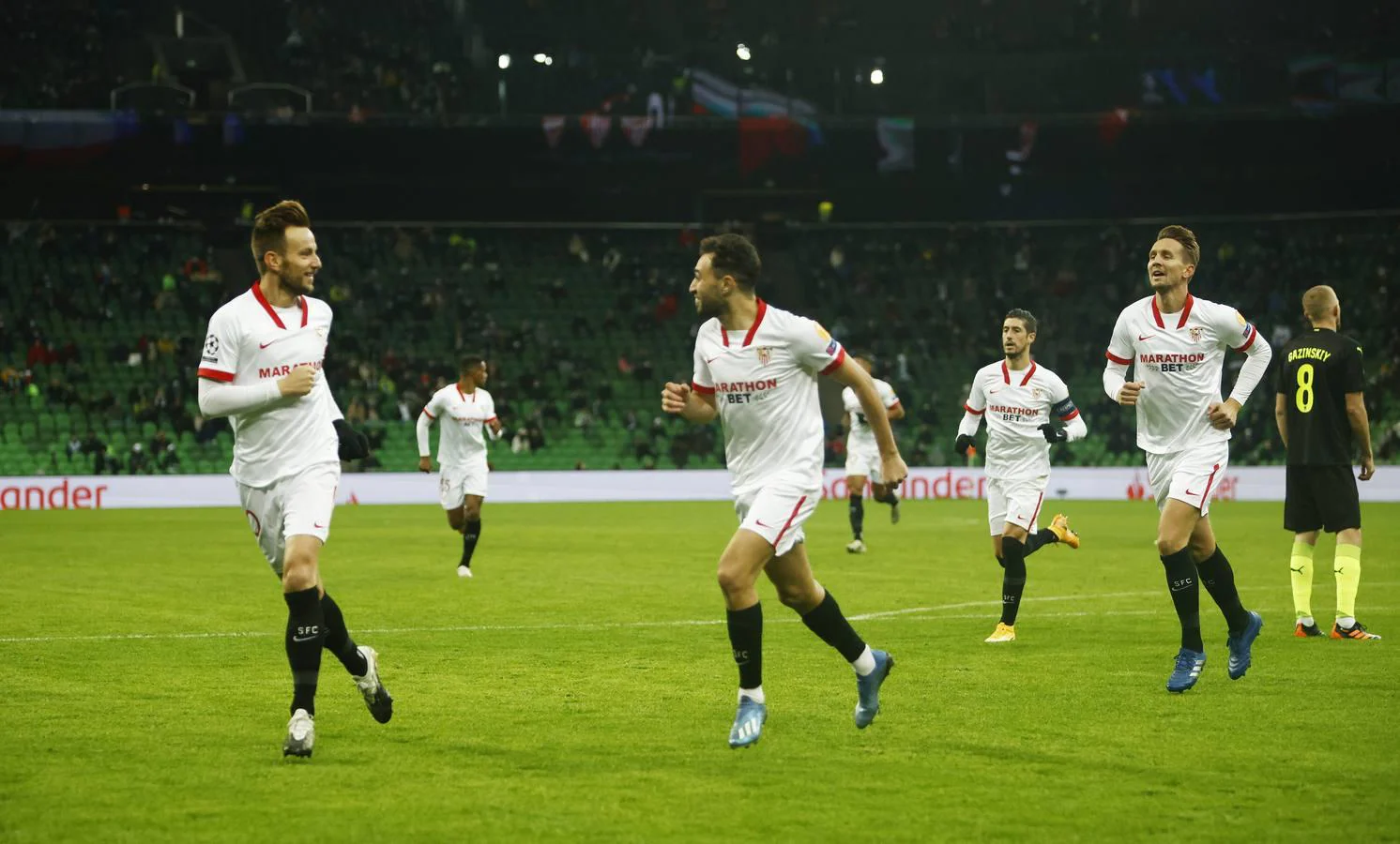 Las mejores imágenes del encuentro entre el Krasnodar y el Sevilla F.C.