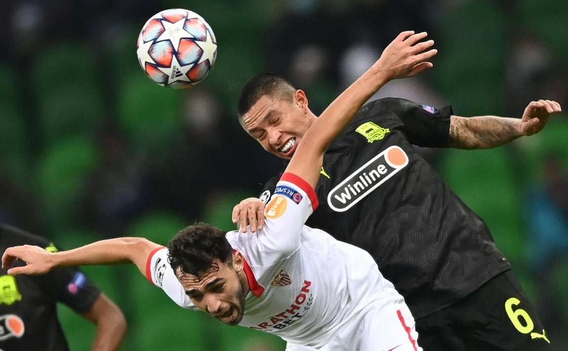 Las mejores imágenes del encuentro entre el Krasnodar y el Sevilla F.C.