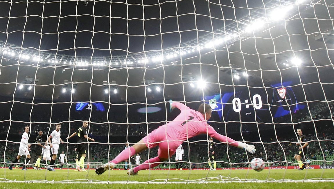 Las mejores imágenes del encuentro entre el Krasnodar y el Sevilla F.C.