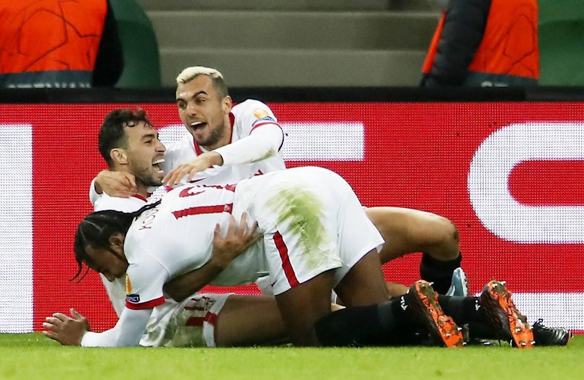 Las mejores imágenes del encuentro entre el Krasnodar y el Sevilla F.C.