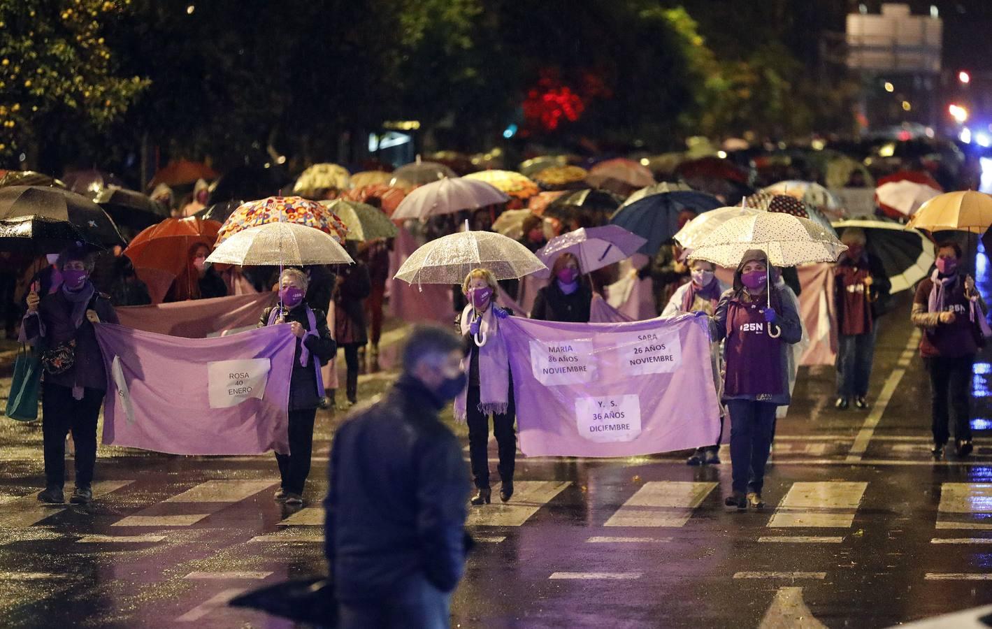 La marcha contra la violencia machista en Córdoba, en imágenes