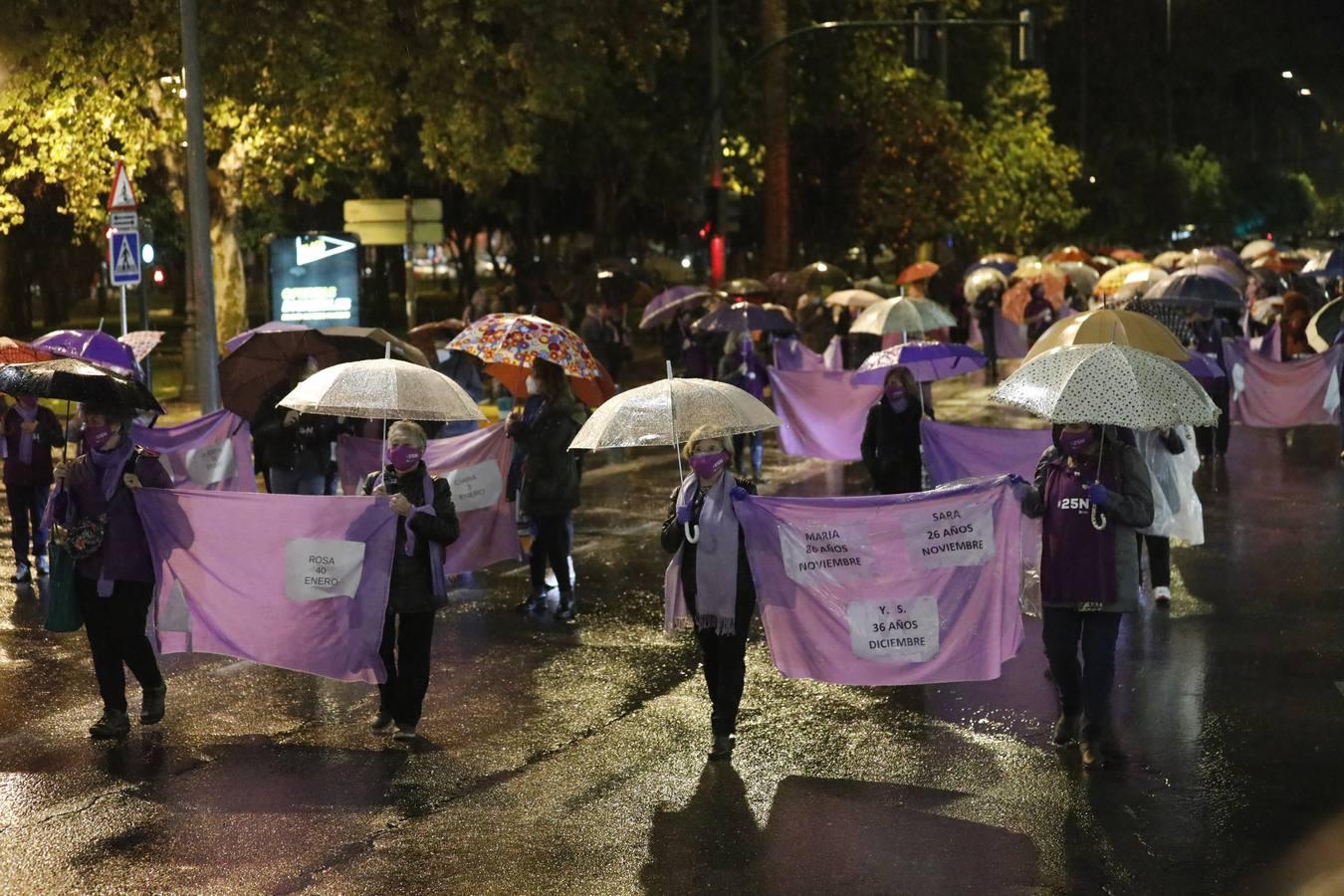 La marcha contra la violencia machista en Córdoba, en imágenes