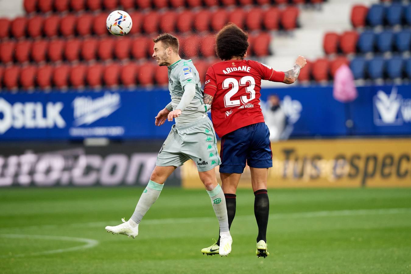 Las mejores imágenes del encuentro entre el Osasuna y el Real Betis