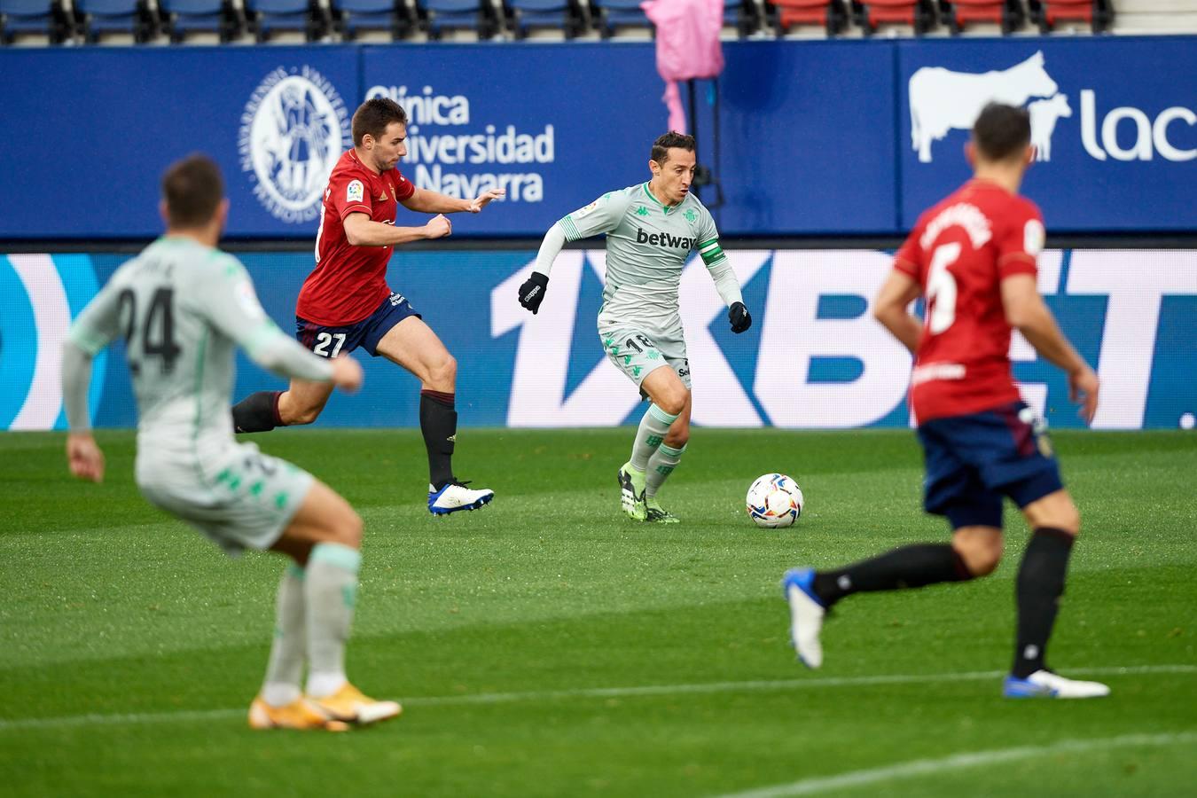 Las mejores imágenes del encuentro entre el Osasuna y el Real Betis