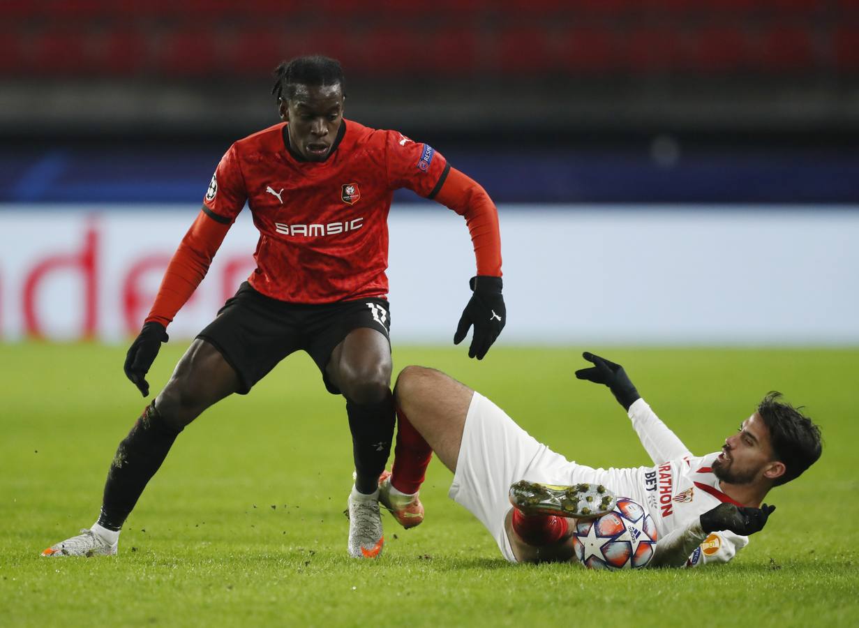 Las mejores imágenes del partido entre el Rennes y el Sevilla