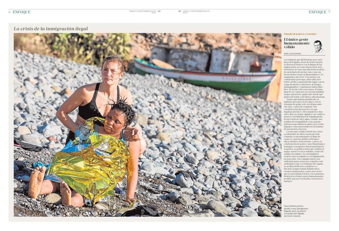 Esta página, junto con otras cinco más, premio en el apartado «Refugiados», dentro de la categoría «Páginas de información». 