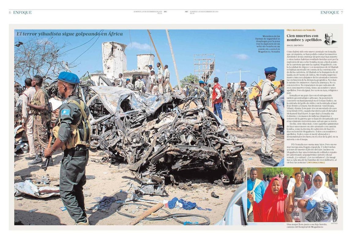 Esta página, junto con otras cuatro más, premio en el apartado «Terrorismo, guerra», dentro de la categoría «Páginas de información». 