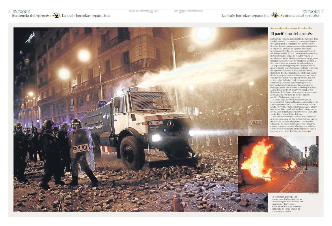 Esta página, junto con otras cuatro más, premio en el apartado «Terrorismo, guerra», dentro de la categoría «Páginas de información». 