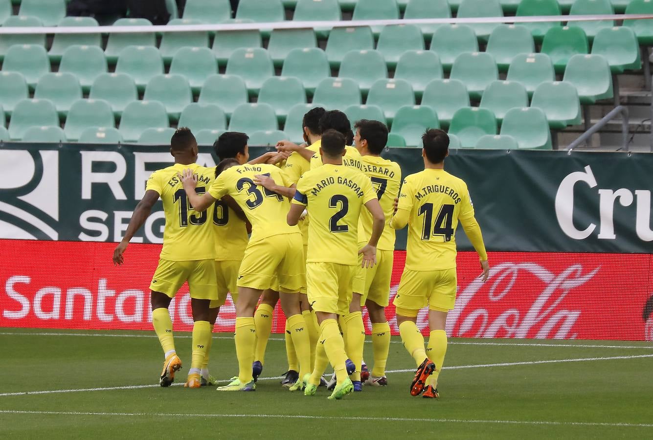 Las mejores imágenes del partido entre el Betis y el Villarreal