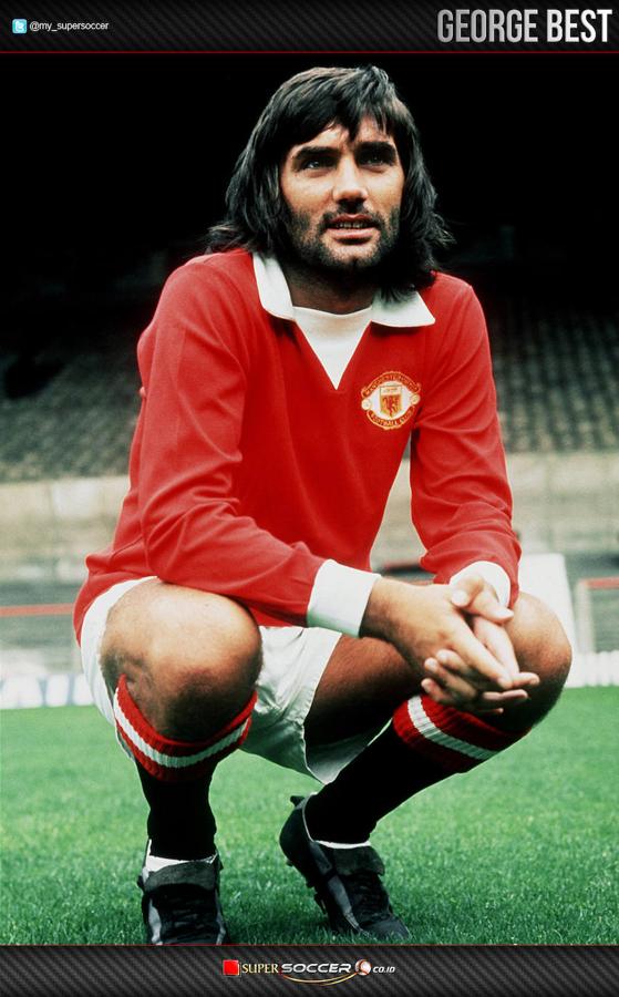 George Best. Uno de los primeros futbolistas que fueron más allá de lo puramente deportivo, George Best se convirtió pronto en un icono. Al mismo tiempo que dejaba jugadas de ensueño sobre el césped, encandilaba a la prensa con su forma de ser, a caballo entre lo bohemio y lo popular. Apodado por su apariencia como «El quinto Beatle», Best militó once temporadas en el Manchester United, formando parte de la United Trinity («La Trinidad del United») o también llamada Holy Trinity («La Santísima Trinidad»), junto con Bobby Charlton y Denis Law.​ En el club de Old Trafford obtuvo diversos títulos como la Copa de Europa o el Balón de Oro. Integrante del tercer equipo Dream Team.​