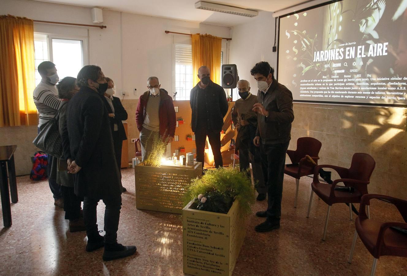 En imágenes, presentación del proyecto «Jardines en el aire. Luces de barrio 2020»