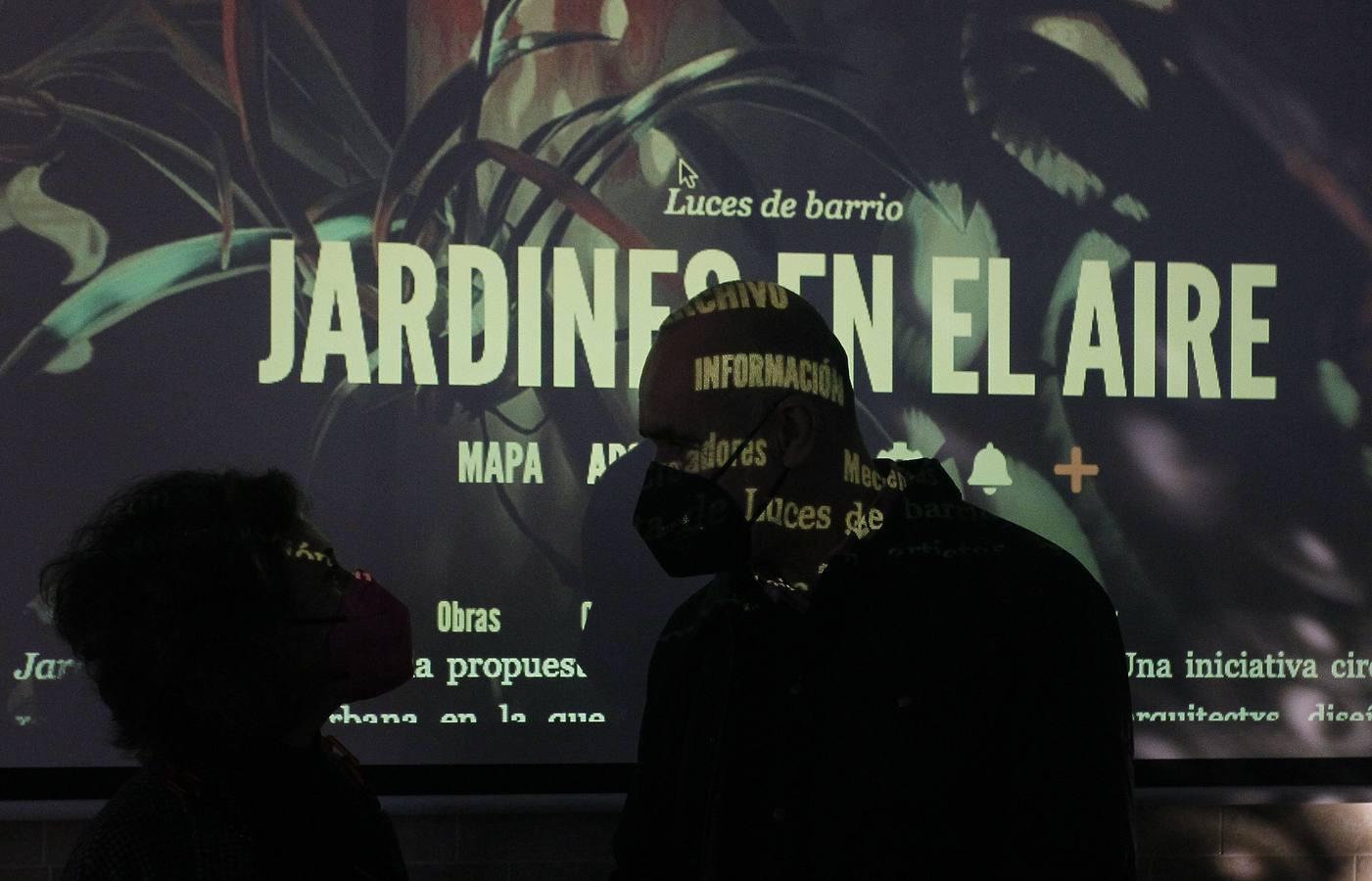 En imágenes, presentación del proyecto «Jardines en el aire. Luces de barrio 2020»