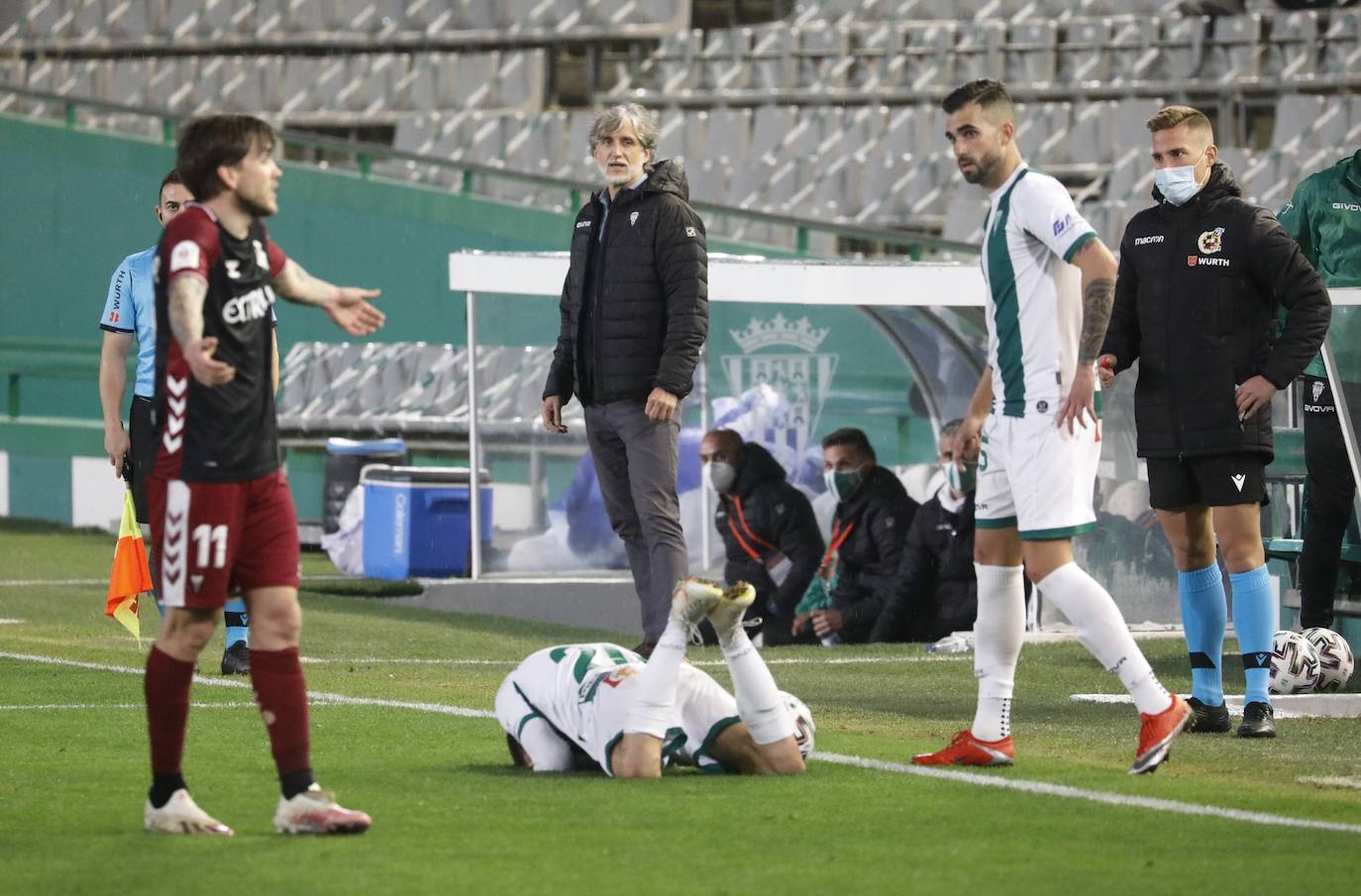 La alegría de la clasificación en el Córdoba CF - Albacete, en imágenes