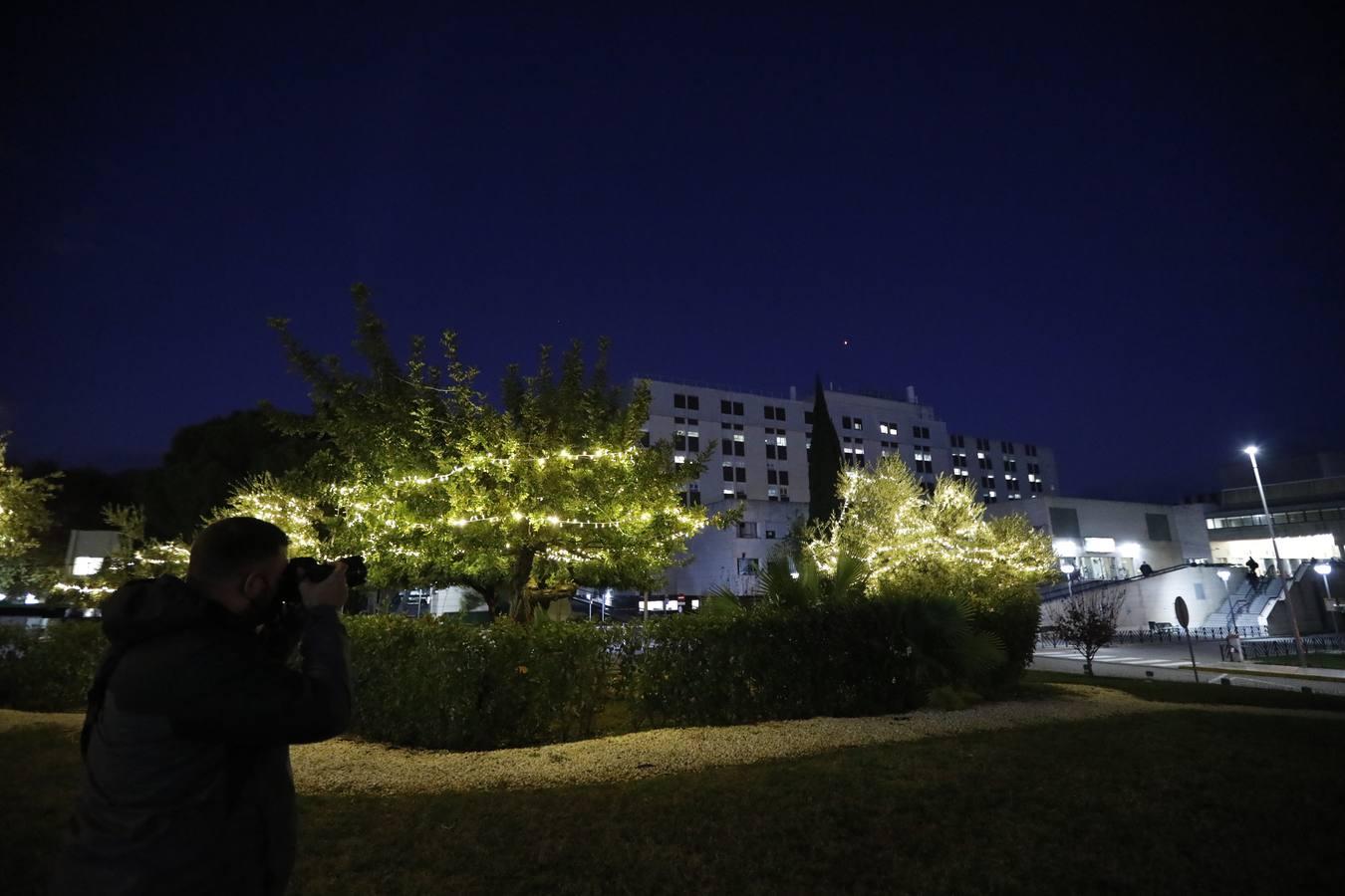 Las luces de Navidad llegan al hospital Reina Sofía de Córdoba