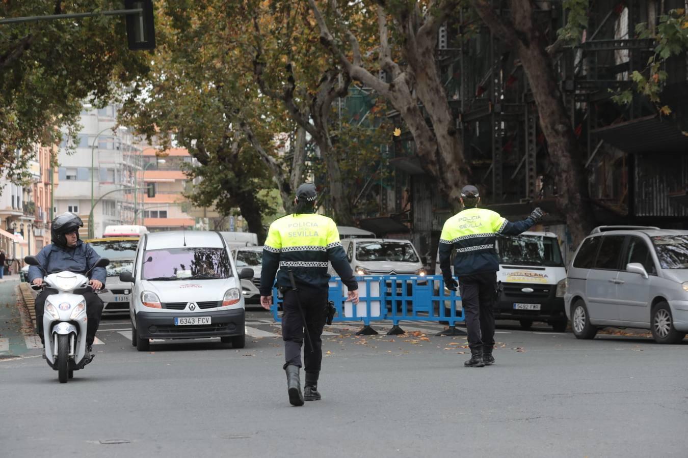 Comienza el plan de tráfico para la Navidad del coronavirus en Sevilla